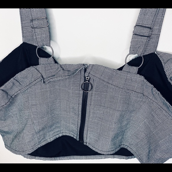 Edgy Plaid Bralette Top - Forever 21 - Picture 4 of 4